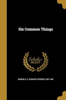 Couverture_Six Common Things
