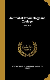 Couverture_Journal of Entomology and Zoology; v.15 1923