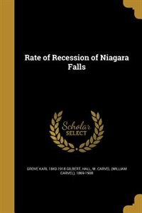 Front cover_Rate of Recession of Niagara Falls
