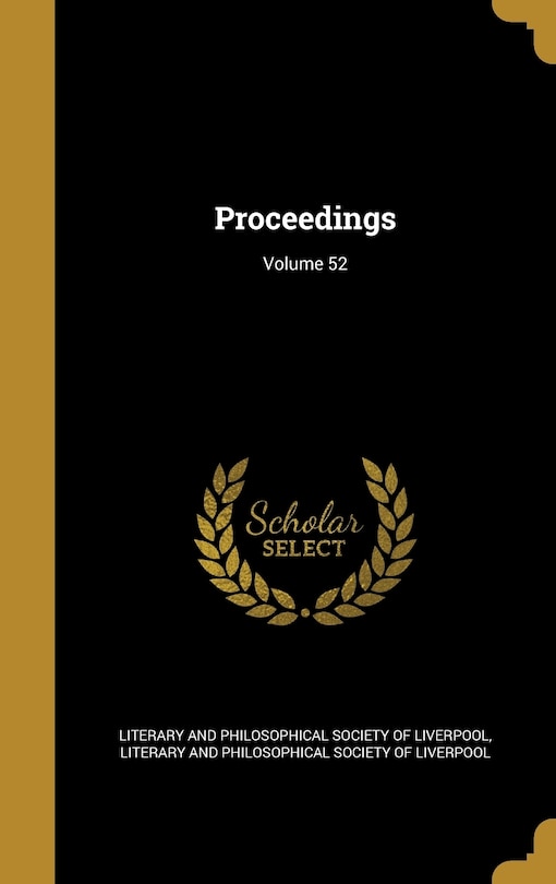 Couverture_Proceedings; Volume 52