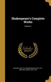 Front cover_Shakespeare's Complete Works; Volume 1