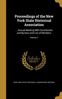 Front cover_Proceedings of the New York State Historical Association