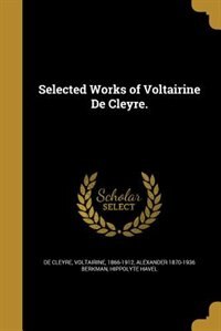 Couverture_Selected Works of Voltairine De Cleyre.