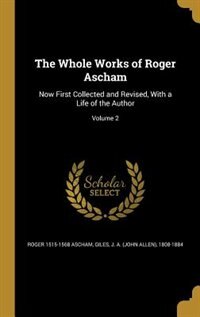 Couverture_The Whole Works of Roger Ascham