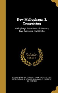 Couverture_New Mallophaga, 3. Comprising