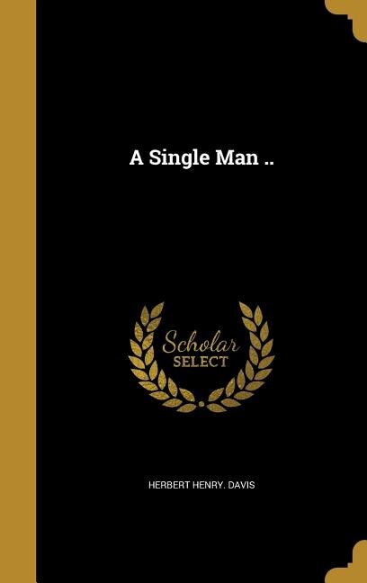 Front cover_A Single Man ..