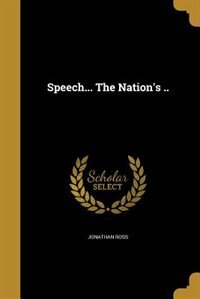 Couverture_Speech... The Nation's ..