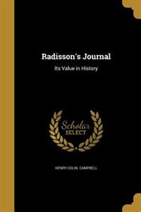 Couverture_Radisson's Journal