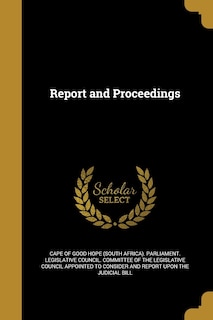 Front cover_Report and Proceedings