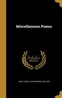 Couverture_Miscellaneous Poems