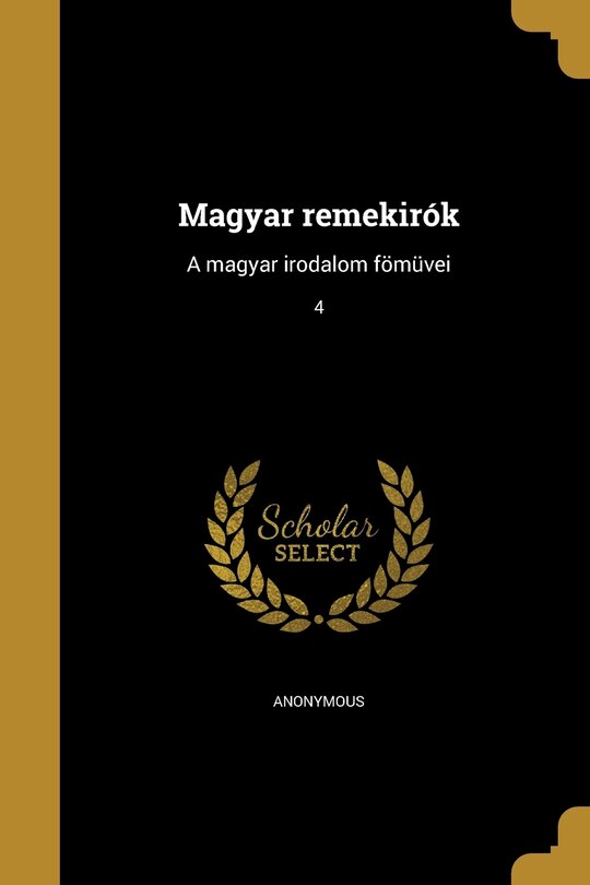 Front cover_Magyar remekirók