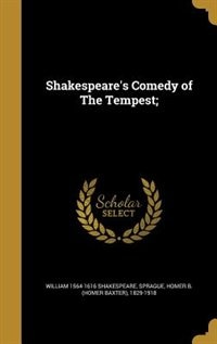 Front cover_Shakespeare's Comedy of The Tempest;