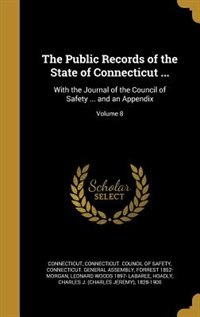 Front cover_The Public Records of the State of Connecticut ...