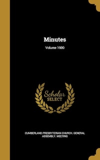 Front cover_Minutes; Volume 1900