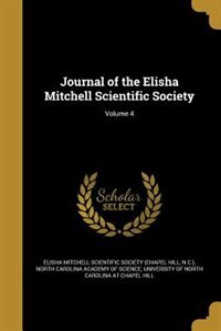 Front cover_Journal of the Elisha Mitchell Scientific Society; Volume 4