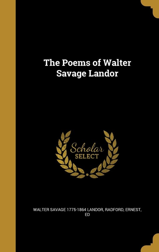 Couverture_The Poems of Walter Savage Landor