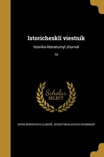 Couverture_Istoricheskīĭ vi︠e︡stnik