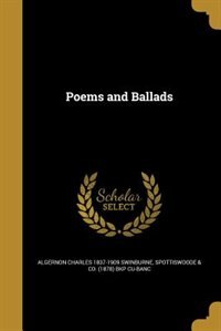 Couverture_Poems and Ballads