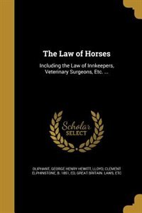 Couverture_The Law of Horses