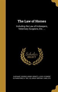 Front cover_The Law of Horses
