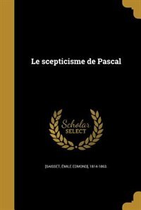 Front cover_Le scepticisme de Pascal