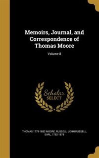 Front cover_Memoirs, Journal, and Correspondence of Thomas Moore; Volume 8