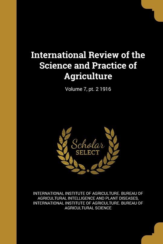 Front cover_International Review of the Science and Practice of Agriculture; Volume 7, pt. 2 1916