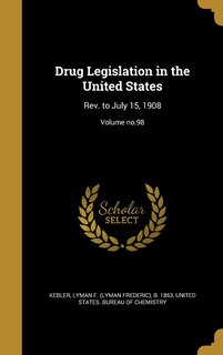 Front cover_Drug Legislation in the United States