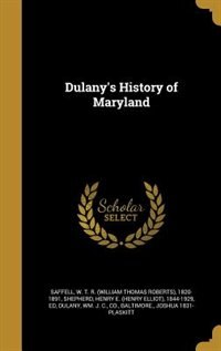 Front cover_Dulany's History of Maryland