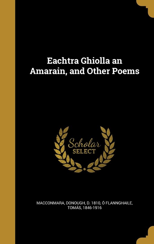 Eachtra Ghiolla an Amarain, and Other Poems