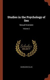 Front cover_Studies in the Psychology of Sex