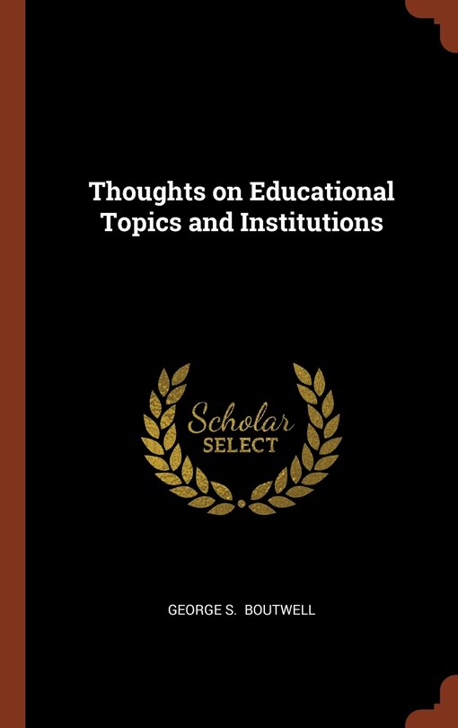 Couverture_Thoughts on Educational Topics and Institutions