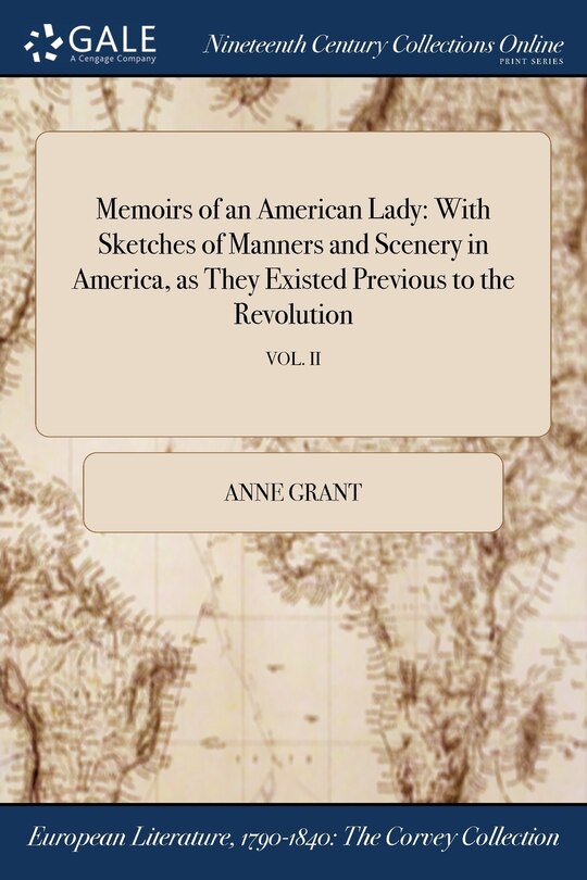 Front cover_Memoirs of an American Lady