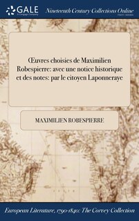 Front cover_OEuvres choisies de Maximilien Robespierre