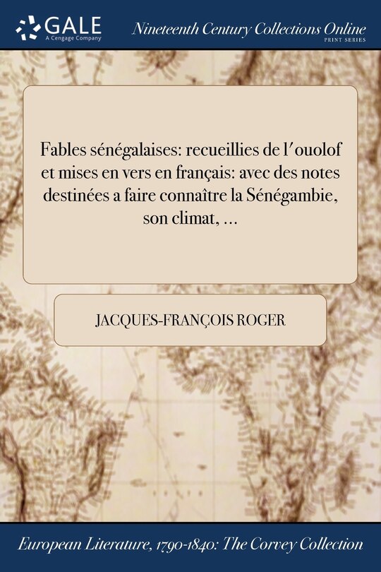 Front cover_Fables sénégalaises