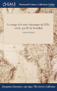 Front cover_Le rouge et le noir