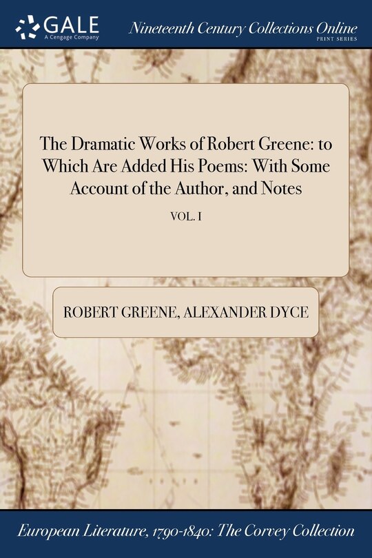 Couverture_The Dramatic Works of Robert Greene