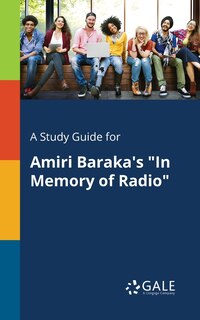 Couverture_A Study Guide for Amiri Baraka's In Memory of Radio