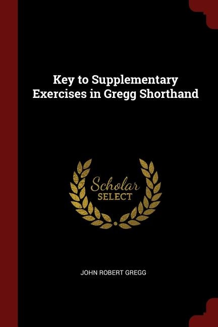 Front cover_Key to Supplementary Exercises in Gregg Shorthand