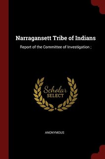 Front cover_Narragansett Tribe of Indians