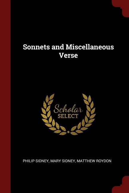 Front cover_Sonnets and Miscellaneous Verse