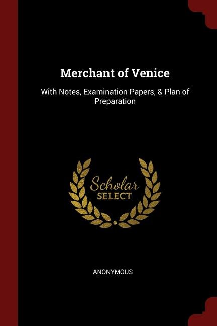 Couverture_Merchant of Venice