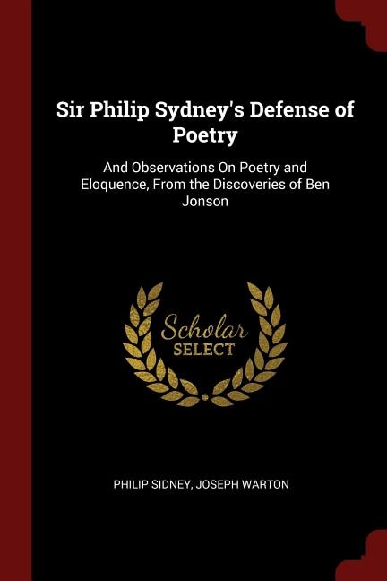Front cover_Sir Philip Sydney's Defense of Poetry