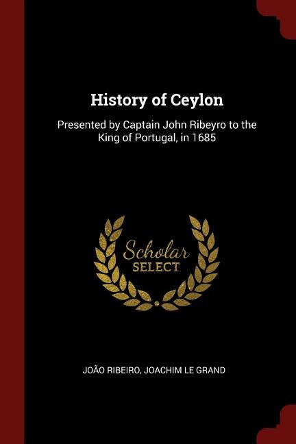 Front cover_History of Ceylon