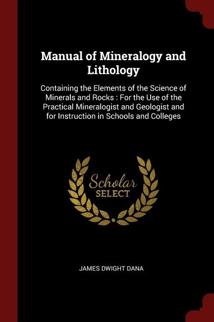 Front cover_Manual of Mineralogy and Lithology