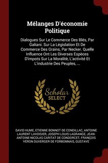 Couverture_Mélanges D'économie Politique