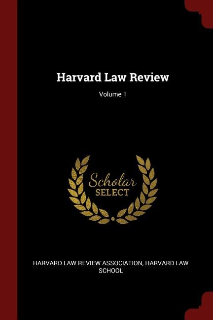 Front cover_Harvard Law Review; Volume 1