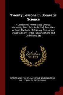 Couverture_Twenty Lessons in Domestic Science