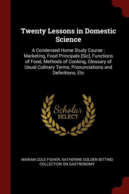 Couverture_Twenty Lessons in Domestic Science