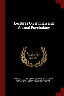 Couverture_Lectures On Human and Animal Psychology